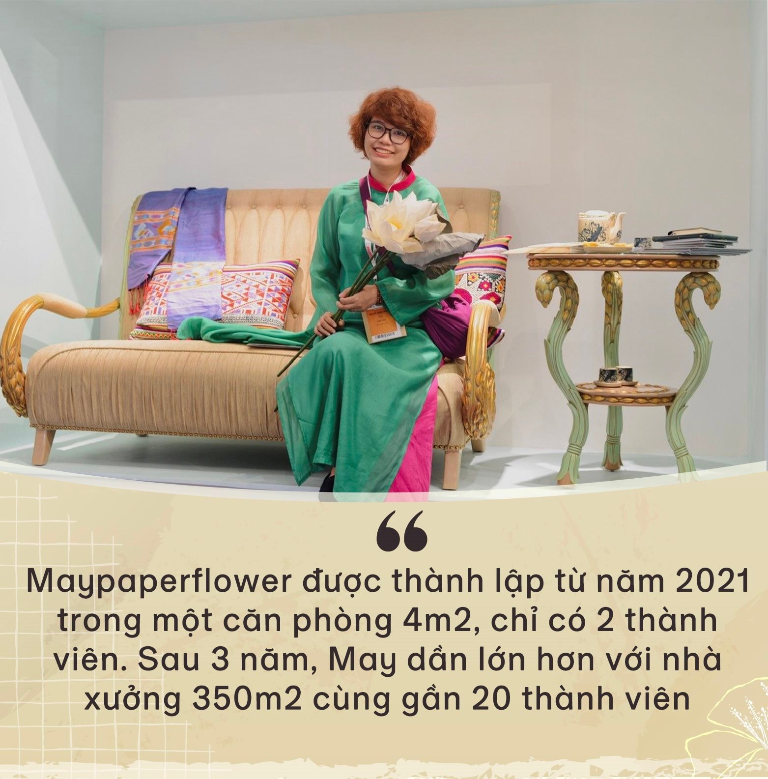 Những bông hoa ở Maypaperflower: Chuyến du lịch về làng nghề 300 tuổi xứ Huế và quyết định startup làm hoa giấy thủ công xuất khẩu của cựu nhân viên ngân hàng- Ảnh 9. Những bông hoa ở Maypaperflower: Chuyến du lịch về làng nghề 300 tuổi xứ Huế và quyết định startup làm hoa giấy thủ công xuất khẩu của cựu nhân viên ngân hàng- Ảnh 9.